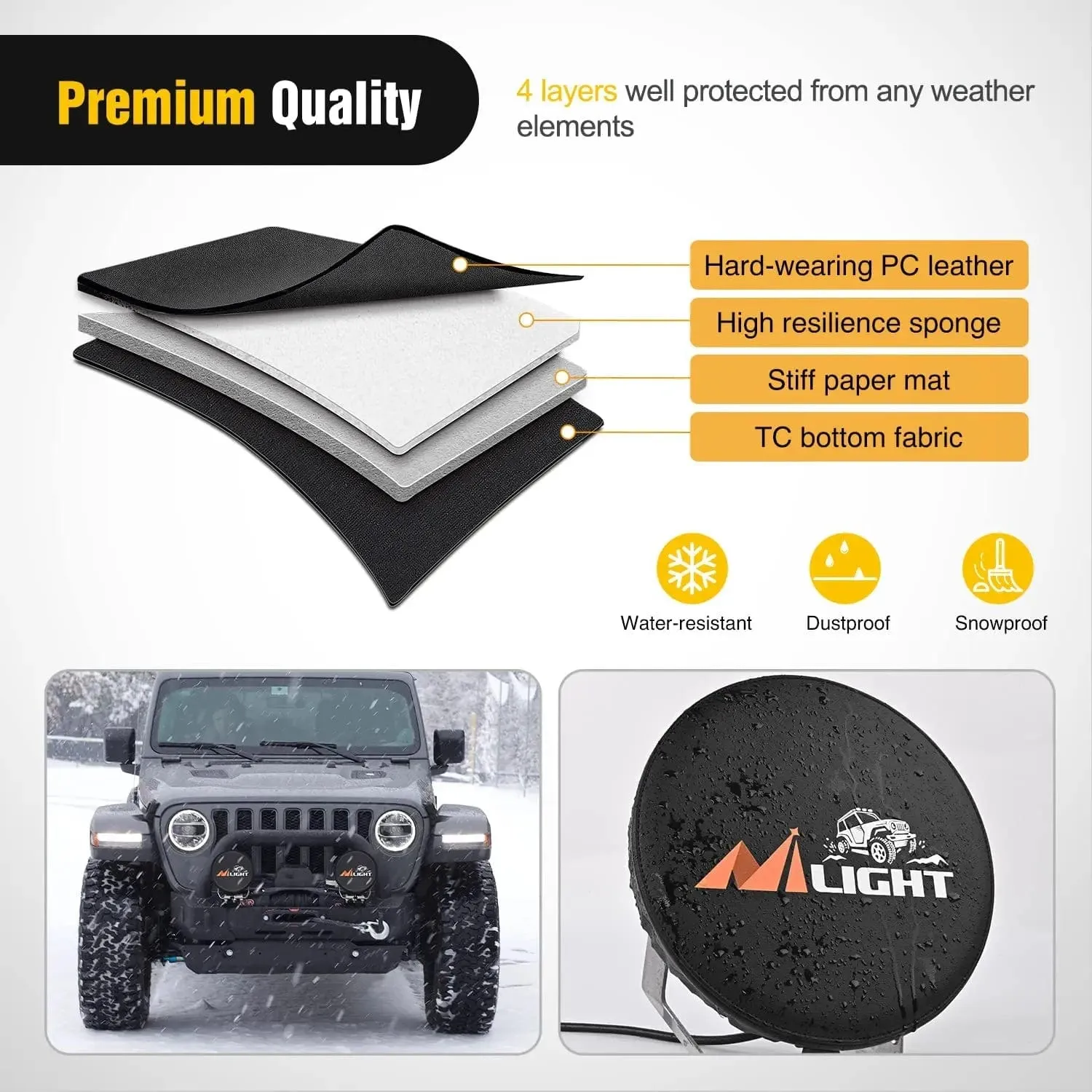 9 Inch Round Offroad Driving Pod Light Cover Type A