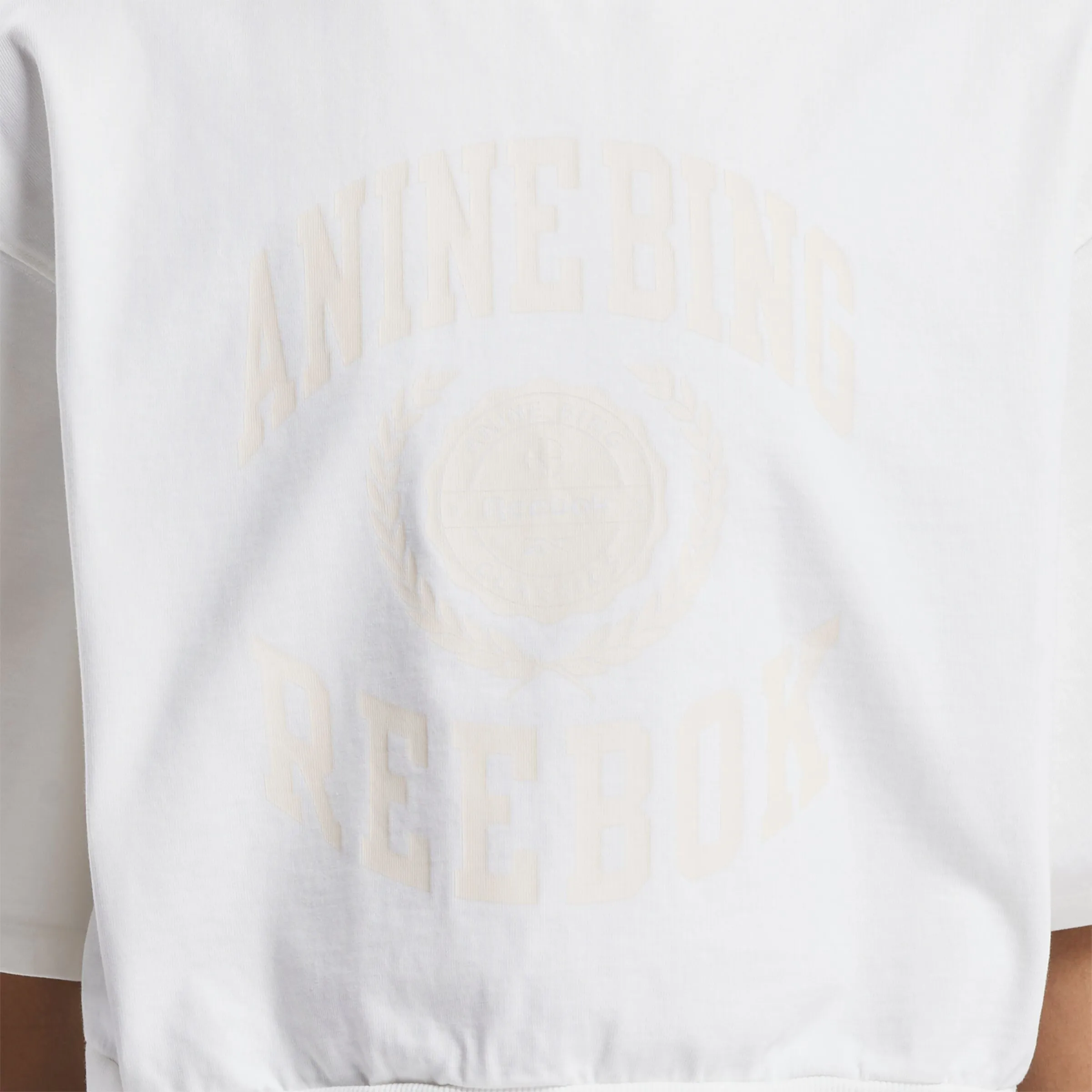 Anine Bing X Reebok Tee Chalk