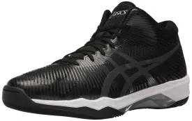 ASICS Mens Volley Elite FF MT Volleyball Shoe, Black/Dark Grey/White, 10.5 Medium US