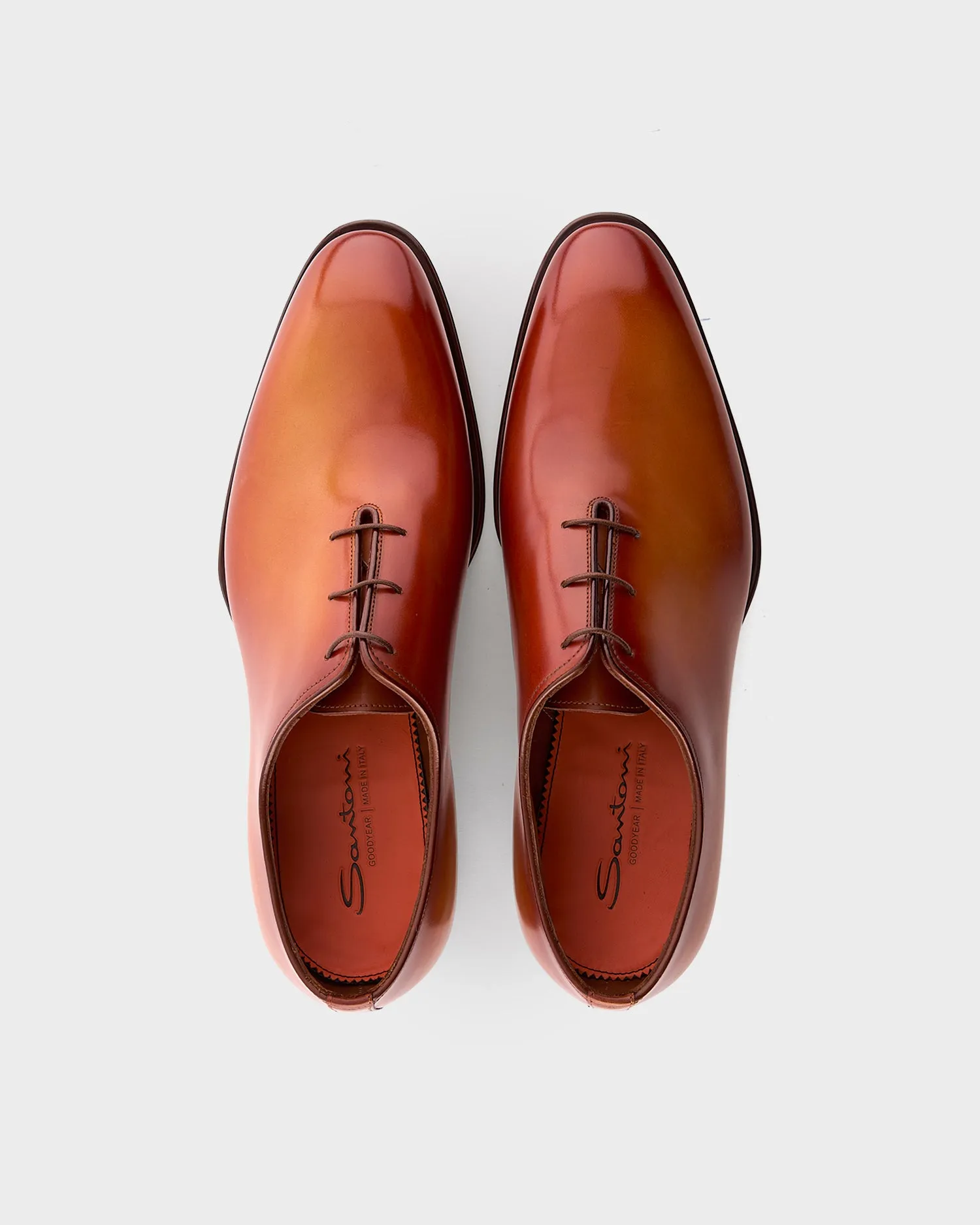 Brown Leather Oxford Shoes