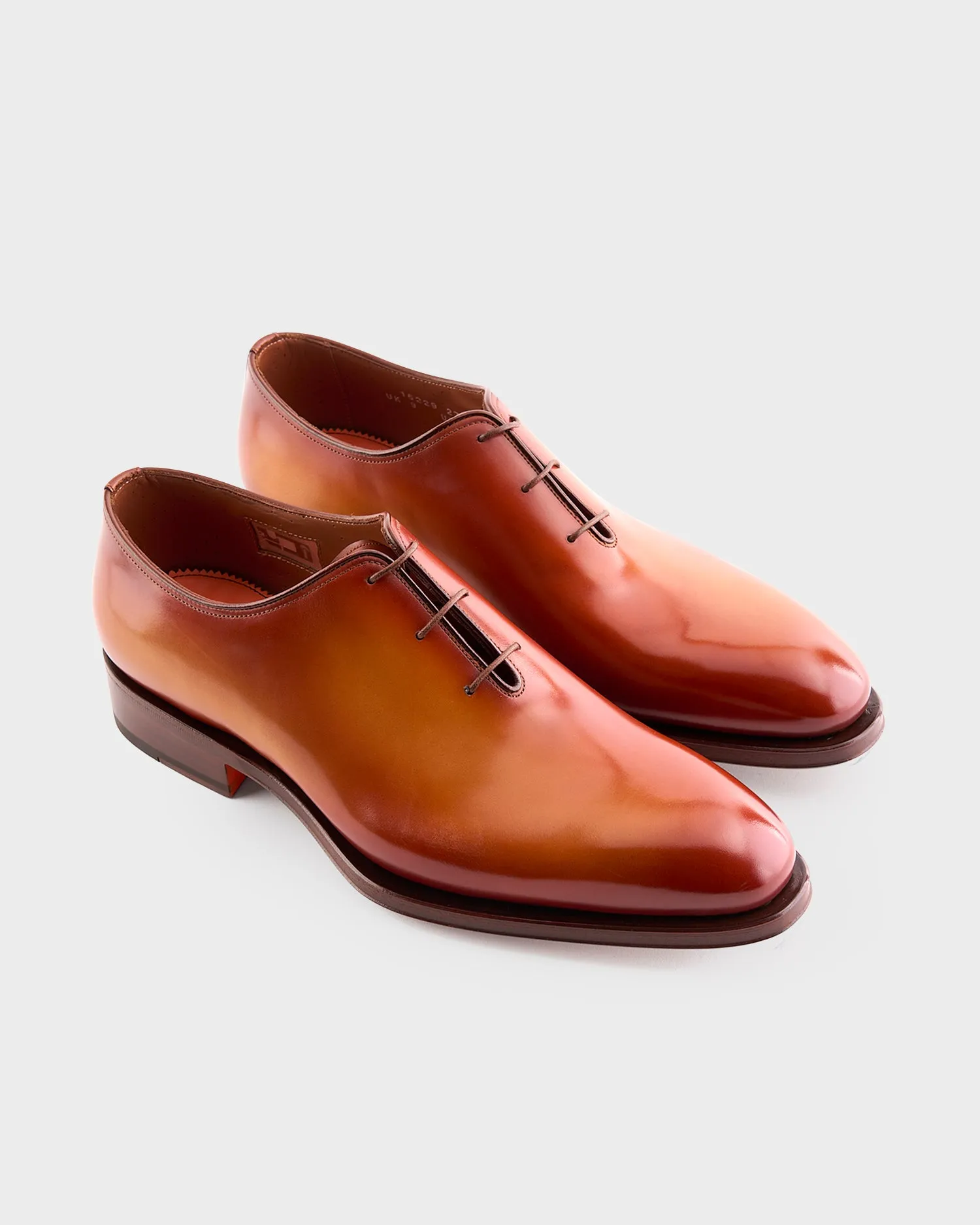 Brown Leather Oxford Shoes