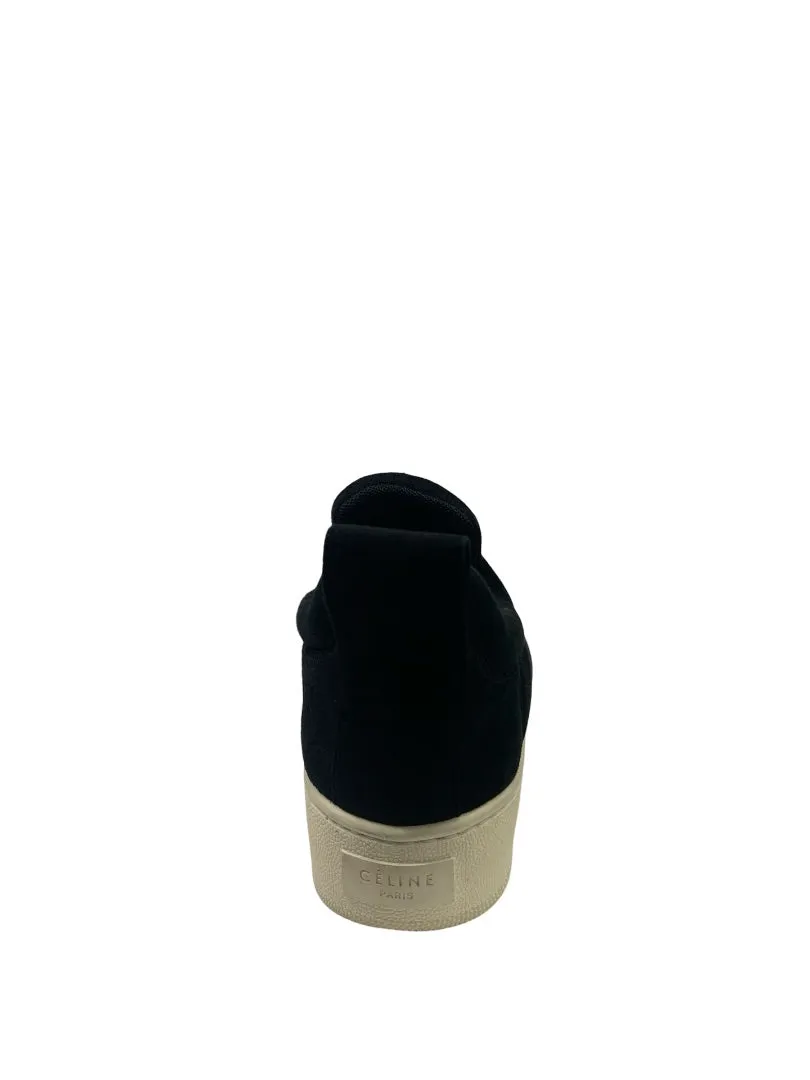 Celine Slip On Black Suede Skate Sneakers. Size: 35