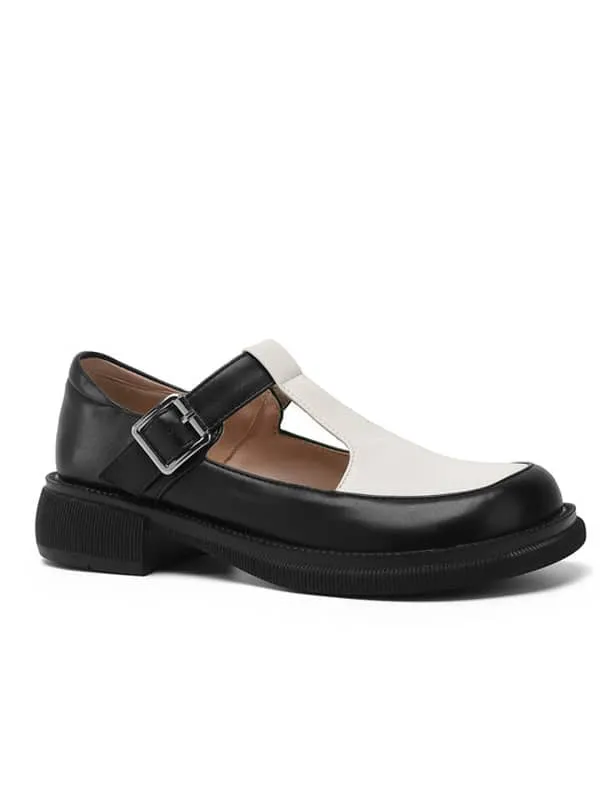 Fashion Buckles Block Heel&Loafers
