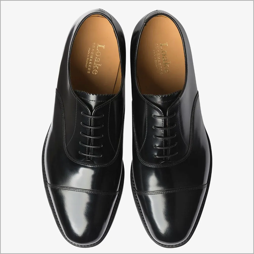 Loake 747 Black Classic Toe Cap@