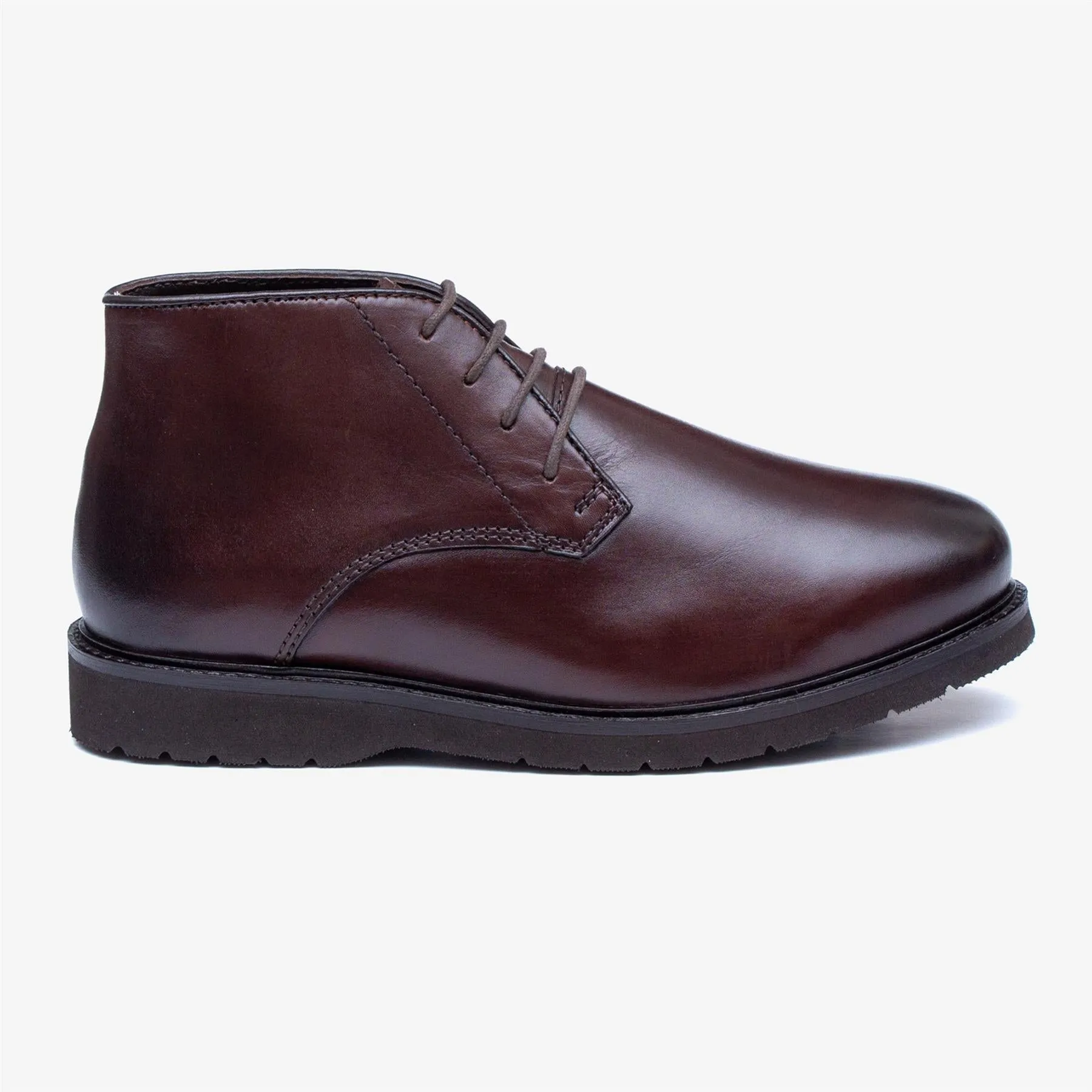 Men's Wide Fit Tredd Well William 22757 Leather Dress Boots - Brown