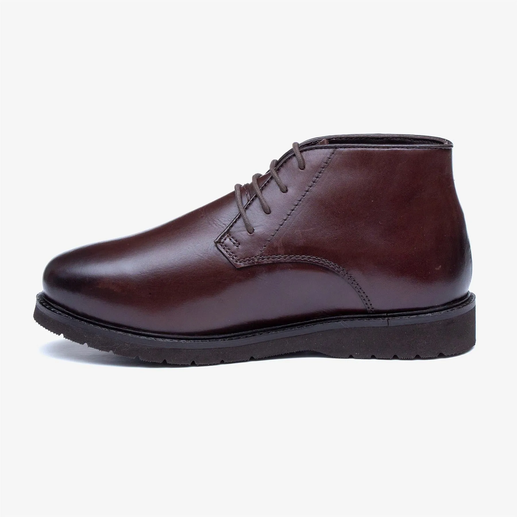 Men's Wide Fit Tredd Well William 22757 Leather Dress Boots - Brown