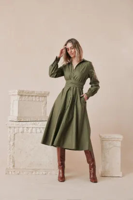 Mrs Vincent Dress Khaki