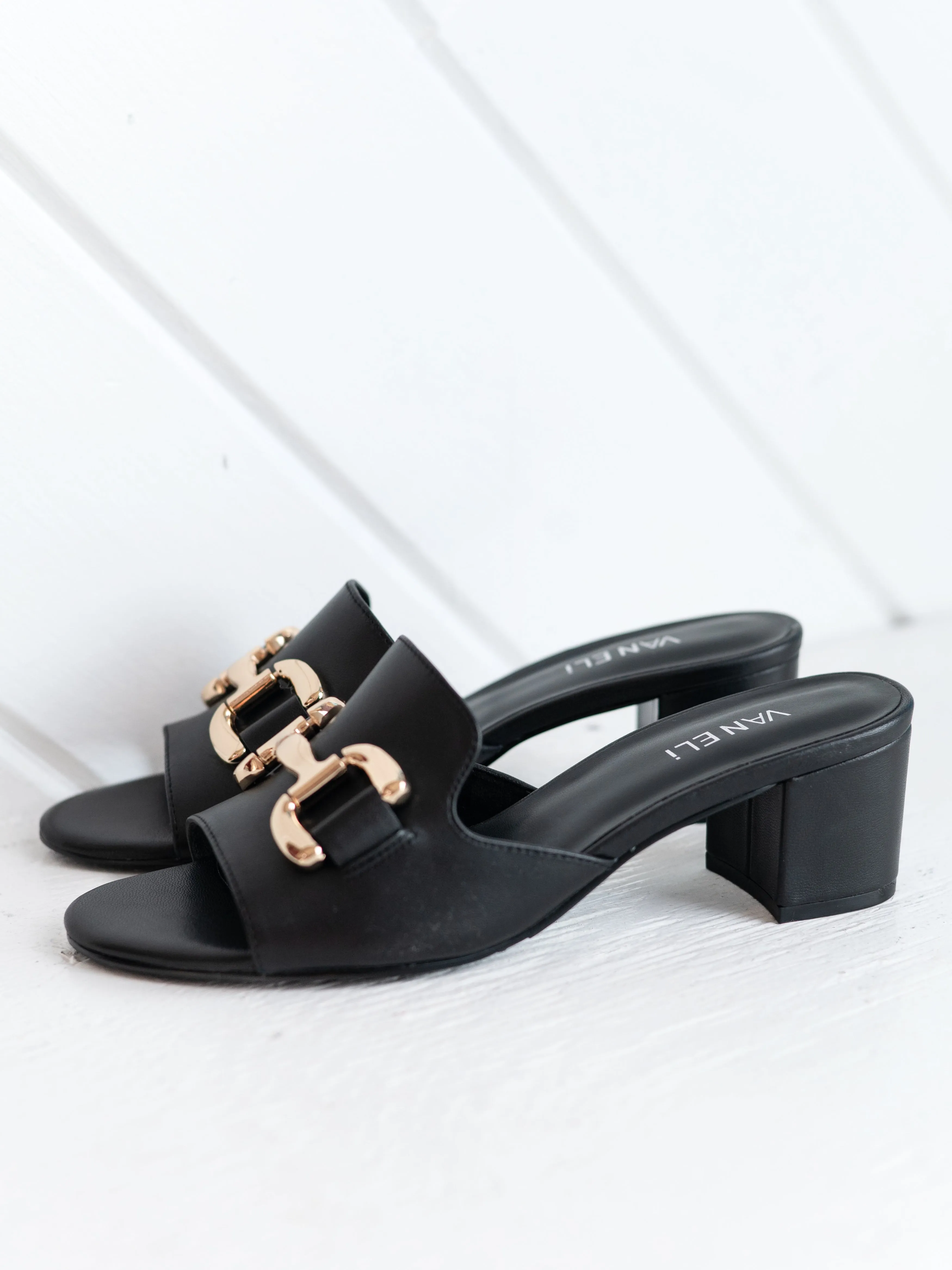 Oksana Black Leather by Vaneli