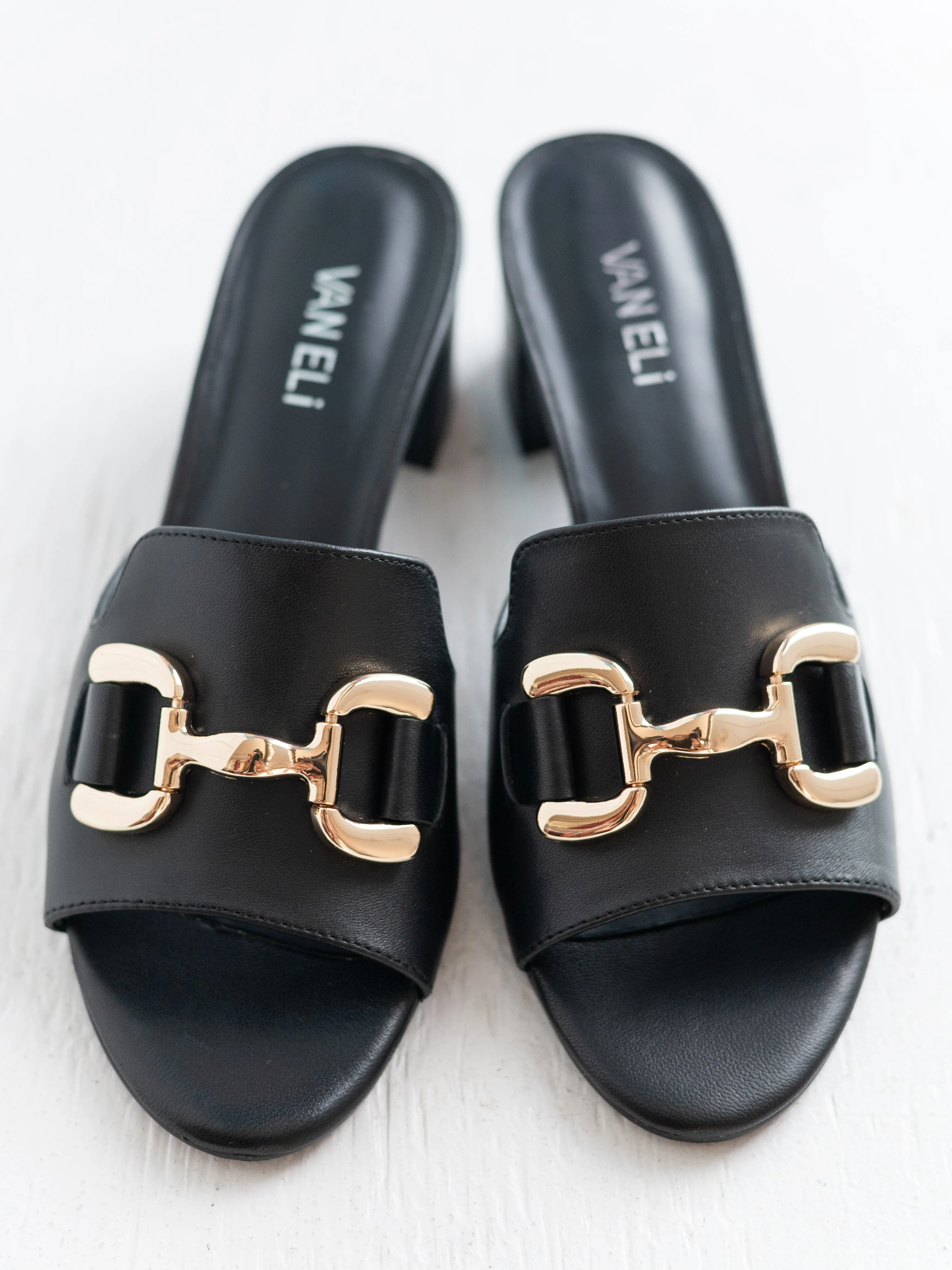 Oksana Black Leather by Vaneli