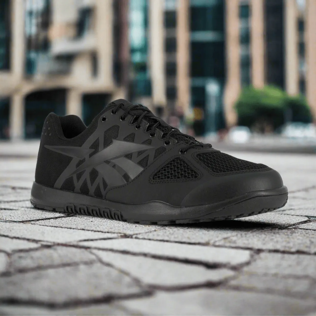 Reebok Nano Tactical Trainer Shoe w/ Soft Toe - Black
