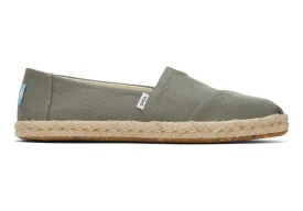 TOMS Womens Alpargata Eco Rope Espadrille - Vetiver Grey