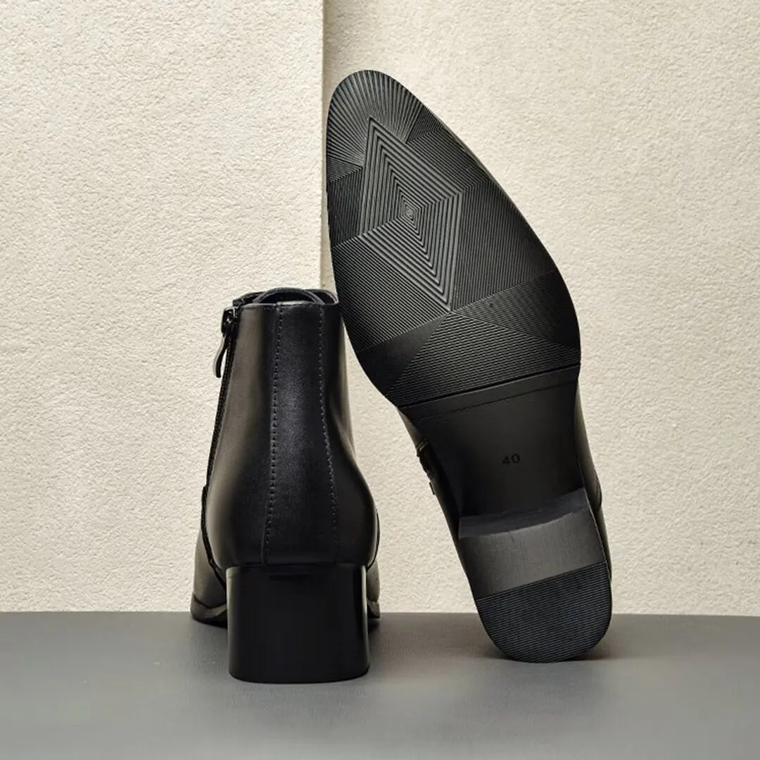 Velvetique Glide-On Ankle Boots